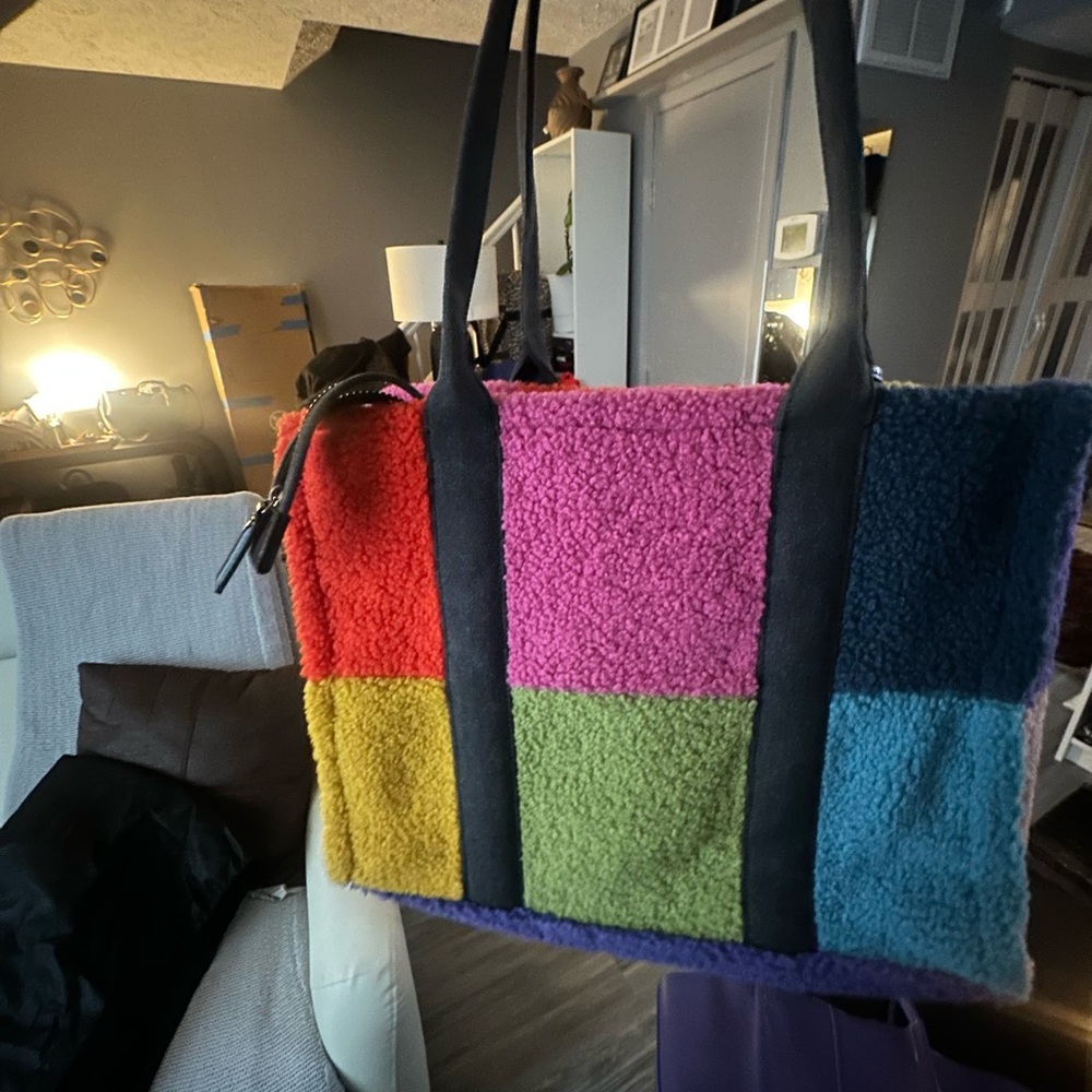 Kurt Geiger Colorful Patchwork Tote - Picture 2 of 3